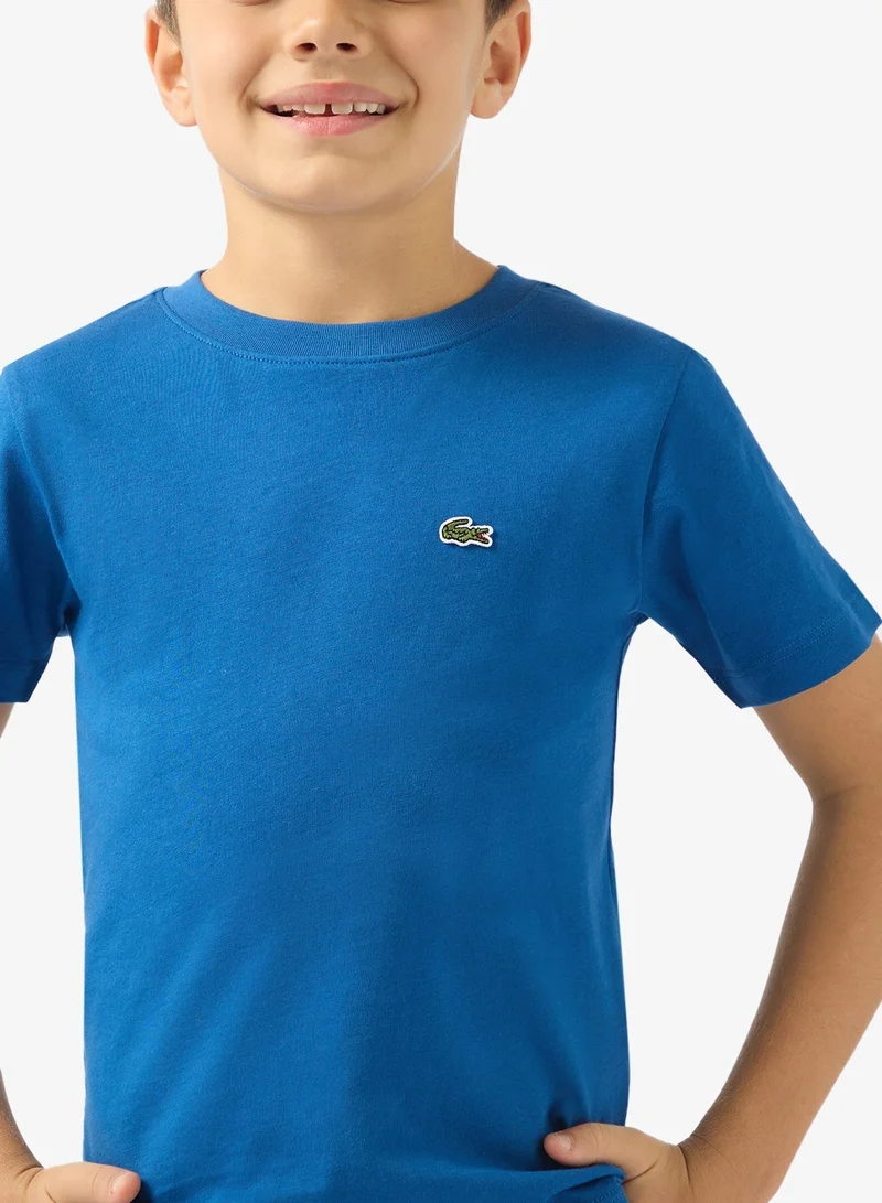 LACOSTE Kids Logo Crew Neck T-Shirt